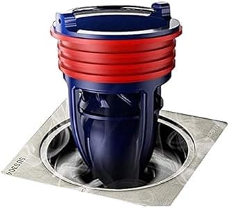 Shower Floor Drain Backflow Preventer One Way Drain Valve Sewer Core Patented Magnetic Drainage Insert Drain Plug(1.5-1.77in Hole) (Suitable for Tube Depth 2.56-4.13in) (Depth 2.56in)