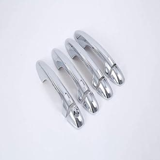 Car Exterior Door Handles for HILUX REVO Rocco, Door Handle Cover Protector Anti-Scratch Outside Door Handle,B/Electroplating