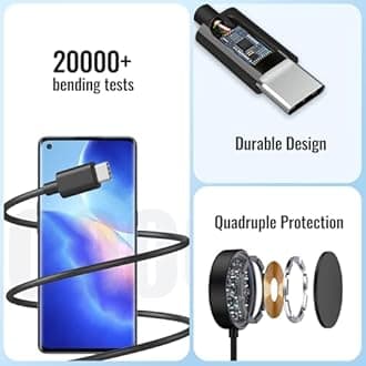 25W Samsung Watch Charger Dual USB-C Cable | | Super Fast Wireless Charging Station for Galaxy Watch 7/6/5/4 Series & S25/S24/S23/S22 Ultra/Z Flip 6 | 3.3ft MagneticWireless Charging Dock