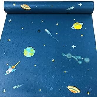 Oren Empower Self Adhesive Space Theme Wallpaper/Waterproof PVC Vinyl Wallpaper for Kids Room, Bedroom, Dining Hall, Master Room - 45 X 330 cm