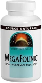 Source Naturals MegaFolinic, 60 Tablets (Pack of 2)
