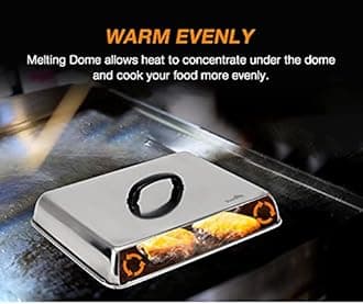 Stanbroil BBQ Grill Accessories Tool Kit - Multipurpose Stainless Steel Rectangular Roasting/Backing Pan and Cast Iron Burger Bacon Press