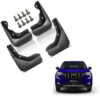 Autokaar OE Type/Box Type Car Mud Flap for Mahindra XUV 700, Black
