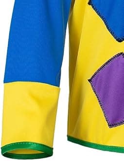 Yoroka 5Pcs Kids clown costume set Circus costume Boys and Girls Cosplay Costumes Quick Dress up for Clown