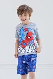 Marvel T-Shirt and French Terry Shorts Outfit Set Infant to Big Kid Sizes (12 Months - 18-20)