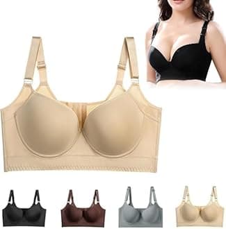 Shapedly Bra, Shapedly Back Smoothing Push-up Bra, Gathered and Anti-Sagging Large Size Seamless Bras Back