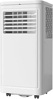 Joy Pebble Portable Air Conditioner, 8000 BTU for Room up to 350 sq. ft, Portable AC with Dehumidifier & Fan, 2 Fan Speeds, 24H Timer, Remote Control, Energy Efficiency