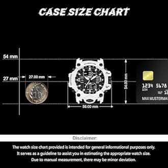 V2A Bold & Big Dial Analog-Digital Sports Watch for Men | Multifunction Military Wristwatch | Gift for Men