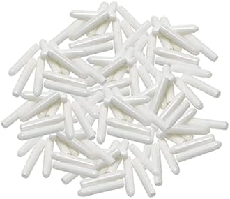 Cenipar Dishwasher Rack Tine Prong Repair End Cover Caps White (100pcs) Anti Slip 1 inch Round Tips