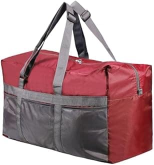 REDCAMP 75L Extra Large Duffle Bag Lightweight, Water Resistant Travel Duffle Bag Foldable for Men Women, Wine Red