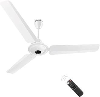 atomberg Efficio Alpha 1200mm BLDC Ceiling Fan with Remote Control | BEE 5 star Rated Energy Efficient Ceiling Fan | High Air Delivery with LED Indicators | 2 Year Warranty (Gloss White)