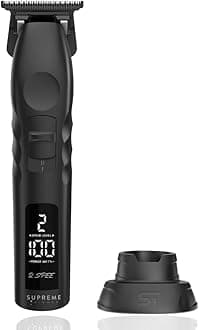 Supreme Trimmer 2Spee ST622 – Cordless Beard & Hair Trimmer for Men | 2-Speed Motor, 180 Min Runtime, Zero-Gap Adjustable Blade, Digital Display, Removable Blade Design