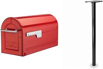 Architectural Mailboxes Boulder Mailbox and Pacifica In-Ground Steel Mailbox Post Bundle