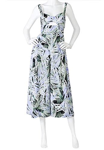 Olivaceous Tropical Jumpsuit - Green - Small