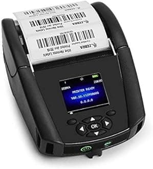 Zebra ZQ620 Mobile Direct Thermal Printer, 3 Inch Print Width, WiFi + Bluetooth, Charger Included (Renewed)