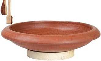 Craftsman India Online Clay Tawa/Pan for Cooking and Serving 10 Inch