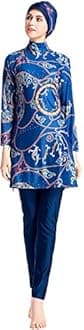Muslim Swimsuits for Women Plus Size, Modest Islamic Arabic Swimwear Burkini Hijab