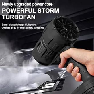 Pro Blower, Cordless Leaf Blower, Turbo Blowers 2.0, Super Power Air Duster for Yard/Patio/Car Cleaning (Red+1 batterie)