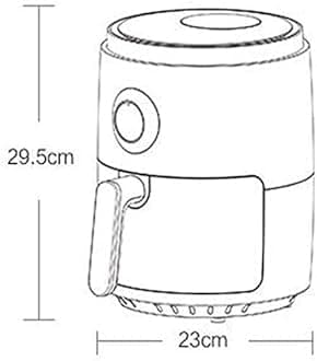 Air Fryer, Multi Function Oil Free Electric Frying Pan Home Fries Machine LCD Smart Fryer Chicken Wings Corns Red Comfortable anniversary Efficency Beauty Comes