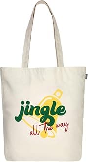 Ecoright Tote Bag for Women with Zipper, Small Tote Bag, Canvas Bag, Reusable Cotton Bag for Beach, Grocery, School & Work