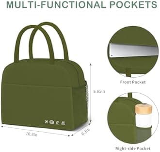 DALINDA Lunch Bag Women,Lunch Box for Women Men Reusable Insulated Lunch Tote...