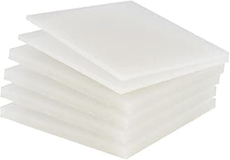 PP Polypropylene Sheet Plate Thickness 3mm-20mm Hard Sheet PVC Plate PP PE Sheet (100mm * 200mm * 8mm * 15 Pieces)