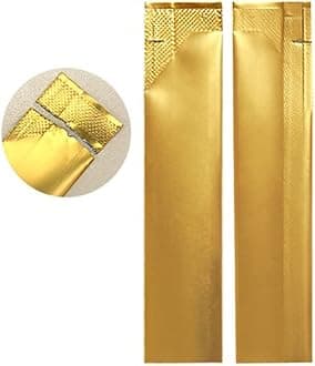 NATX 200Pcs Coffee Sugar Bag Heat Seal Aluminum Foil Plastic Bags Matte Colored Ziplock Bags Open Top with Tear Notch Zipper Pouch Food Saver Bag Short Term Food Storage Packaging Blue