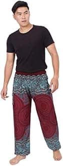 Banjamath Mens Yoga Harem Lounge Boho Parachute Loose Baggy Pants