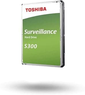 Toshiba 10TB S300 Surveillance HDD - 3.5' SATA Internal Hard Drive Supports up to 64 HD cameras at a 180TB/Year workload (HDWT720UZSVA)