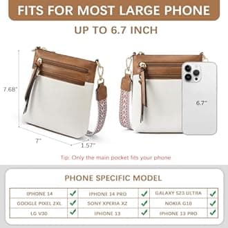 BOSTANTEN Small Crossbody Phone Purses for Women Crossbody Bags Trendy Leather Shoulder Handbag with Card Slots