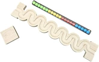 - Marble Run Track Set – Transparent Acrylic Pipes with 20 Free Multicolour Marbles |Montessori Birthday Gift | Eco-Friendly Stem Puzzle Toy | Compatible with Other Brick Brands Kids Ages 4+