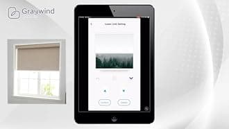 - Motorized Roller Shade 100% Blackout Compatible with Alexa Google Smart Home Control Hardwired Window Shades Thermal Insulated Cordless Window Blinds, Customized Size (Jacquard Grey)