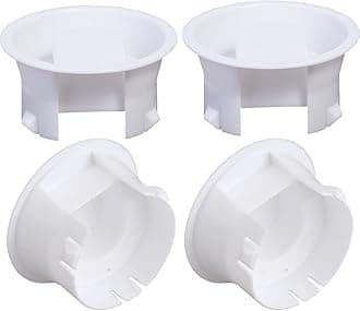 4 Pieces Glass Water Pitcher Lid Replacement Cap Stoppers for Jug Bistro, White