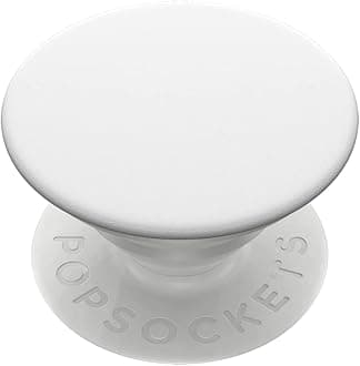 PopSockets: Phone Grip with Expanding Kickstand, Pop Socket for Phone - White