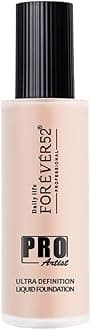 Forever52 Daily Life Pro Artist Ultra Definition Liquid Foundation-60ml (Milk Cake-03,Fair to Mediium Skin Tone) Matte & Poreless Long-lasting Full Coverage Foundation for Women