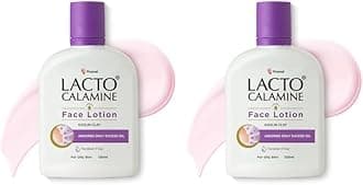 Lacto Calamine Face Lotion | 120ml | Daily Moisturizer For Face - Oily Skin | Kaolin Clay, Glycerine & Zinc Oxide | Abosrbs Excess Oil | Fights Pimples, Darkspots & Blackheads | Body Lotion