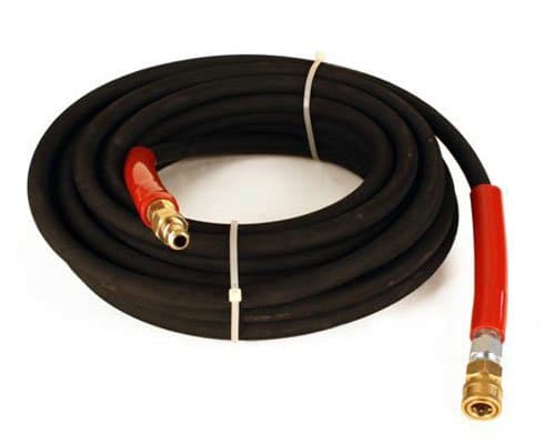 6000 PSI BLACK 2 Wire Braid Pressure Washer Hose 100ft. & Couplers