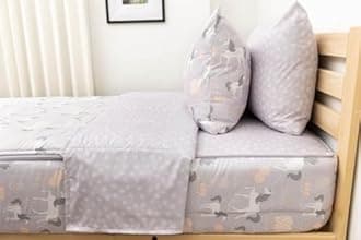 Beddy's Fairytale Unicorn Girls Durable Zipper Bedding for Kids, Bed in a Bag, Purple Sheets & Comforter with Unicorns Design, Includes Pillowcase & Pillow Sham Easy to Make & Wash