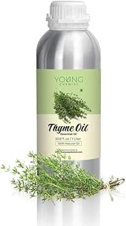 Young Chemist Thyme Essential Oil - 1 Litre | Large Volume, Pure Oil for Extensive Use in Skin Care, Relaxation & Air Purification | Economical for Business and Personal Use