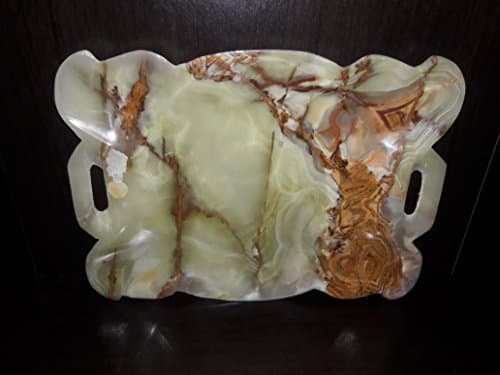 8" onyx marble tray handmade