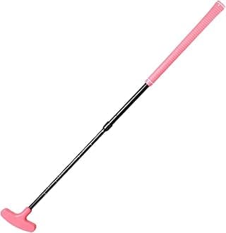 Golf Putter, Retractable 18 Holes Club, Two Way Golf Putters for Left And Right Hand, Non-Slip Grip, Portable Mini ​​Short Game Stick for Men Woman Ball Roll Practice Sport Accessories, Pink