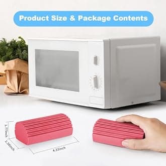 YFUIF 4 Pack Damp Clean Duster Sponge, Magic Sponge Eraser for Household Cleaning, Reusable Dusters Cleaning Supplies for Housekeeping, Dish, Blinds, Glass, Baseboards,Window Track Grooves and Faucets