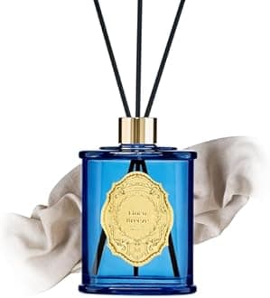 M&SENSE 8.4 oz Large Reed Diffuser for Home | Linen Breeze Scent Oil Diffuser with Sticks | Bedroom Bathroom Living Room Decor