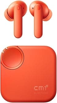 Buds 2 48dB Hybrid ANC True Wireless Earbuds, Strong and Comfort Noise Cancelling, Ultra Bass and Dirac Sound, in-Ear Detection, 55H Playtime, 6ENC Mics, Bluetooth 5.4 Light Orange