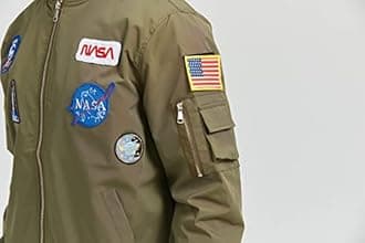 Casual jackets, Men Biker Bomber Jacket, NASA MA-1 Military Flight Jacket Light Air Force Moto Street Coat