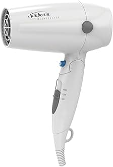 HD3005-001 White Folding Hand Held 2-Speed Hair Dryer