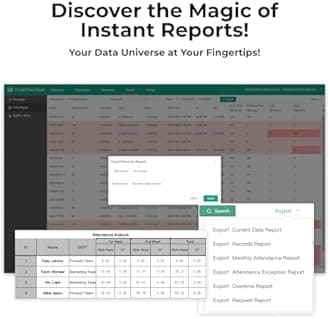 ANVIZ Time Clocks for Employees Small Business - CX2 Fingerprint Biometric Clock in and Out Machine - Finger Scan + RFID + Pin Punching in one, with Professional Cloud Software (0 Monthly Fee), Black