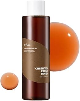 ISNTREE Green Tea Fresh Toner 200ml, 6.76 fl.oz | Korean Skincare | Toner for Oily Skin | Sebum Control | Hydrating and Refreshing