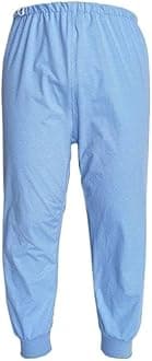 Waterproof Diaper Pants for The Elderly, Leak-Proof Long Pants, Washable Cotton, Adult Urine Pads,Paralyzed, Bedridden Men Women (Sky Blue,Medium)
