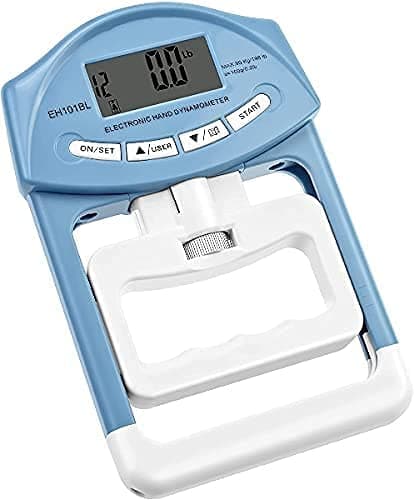 ULTIMAX Digital Hand Dynamometer Grip Strength Measurement Meter Auto Capturing Electronic Hand Grip Power 198Lbs / 90Kgs
